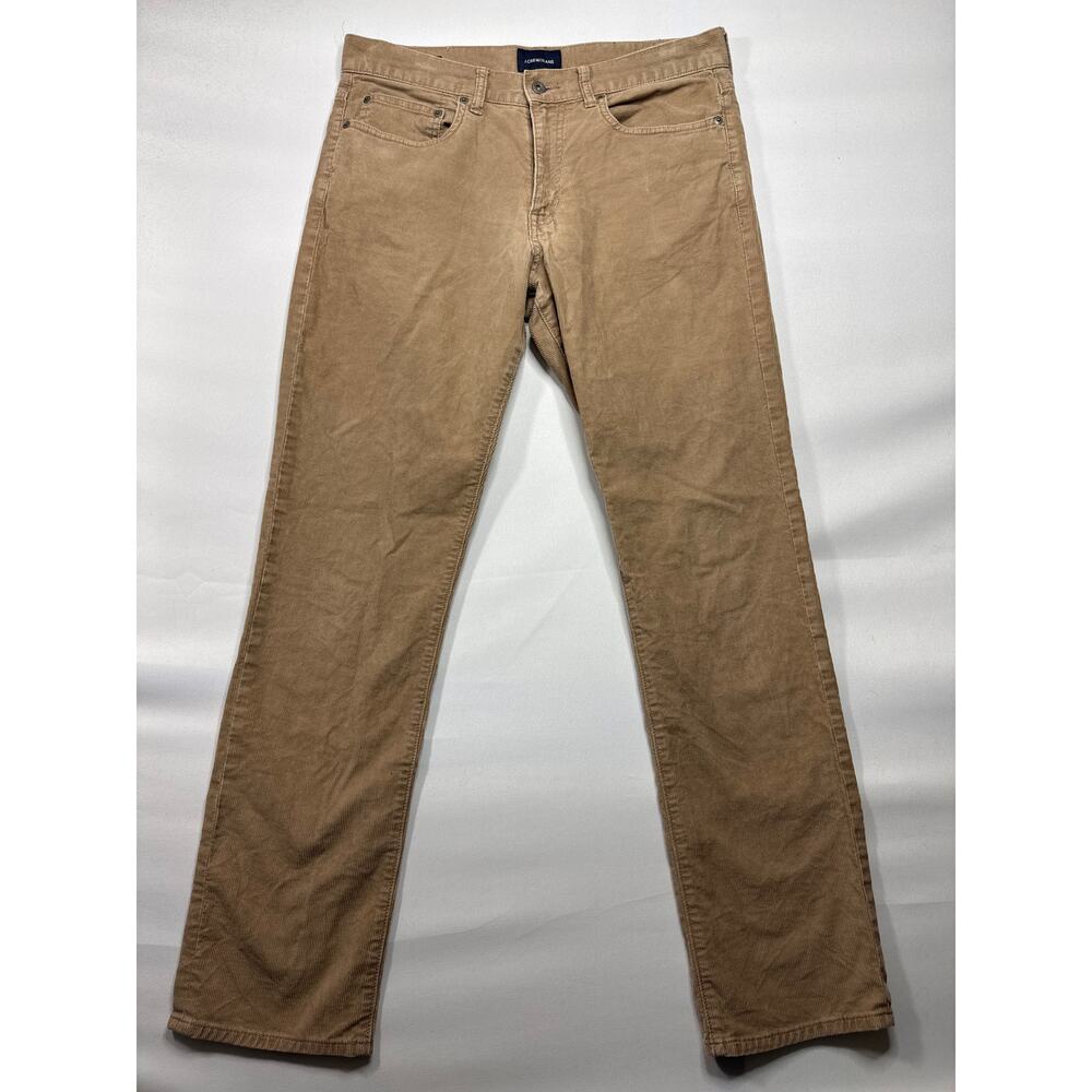 J.Crew Men's Style 770 Straight Leg Tan‎ Corduroy Pants - Size 32x32 (33x31)